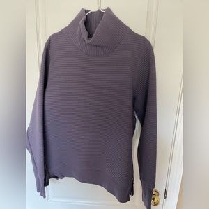 All in Motion Purple Ribbed Sweatshirt